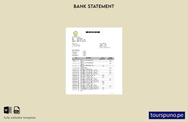 listo para imprimir plantilla de Excel de extracto bancario MOVO de EE. UU.